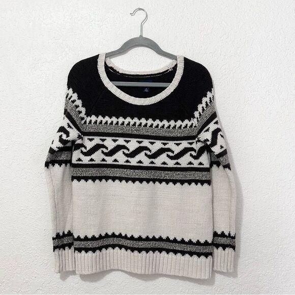 American Eagle sweater size small brown and cream - Picture 1 of 16